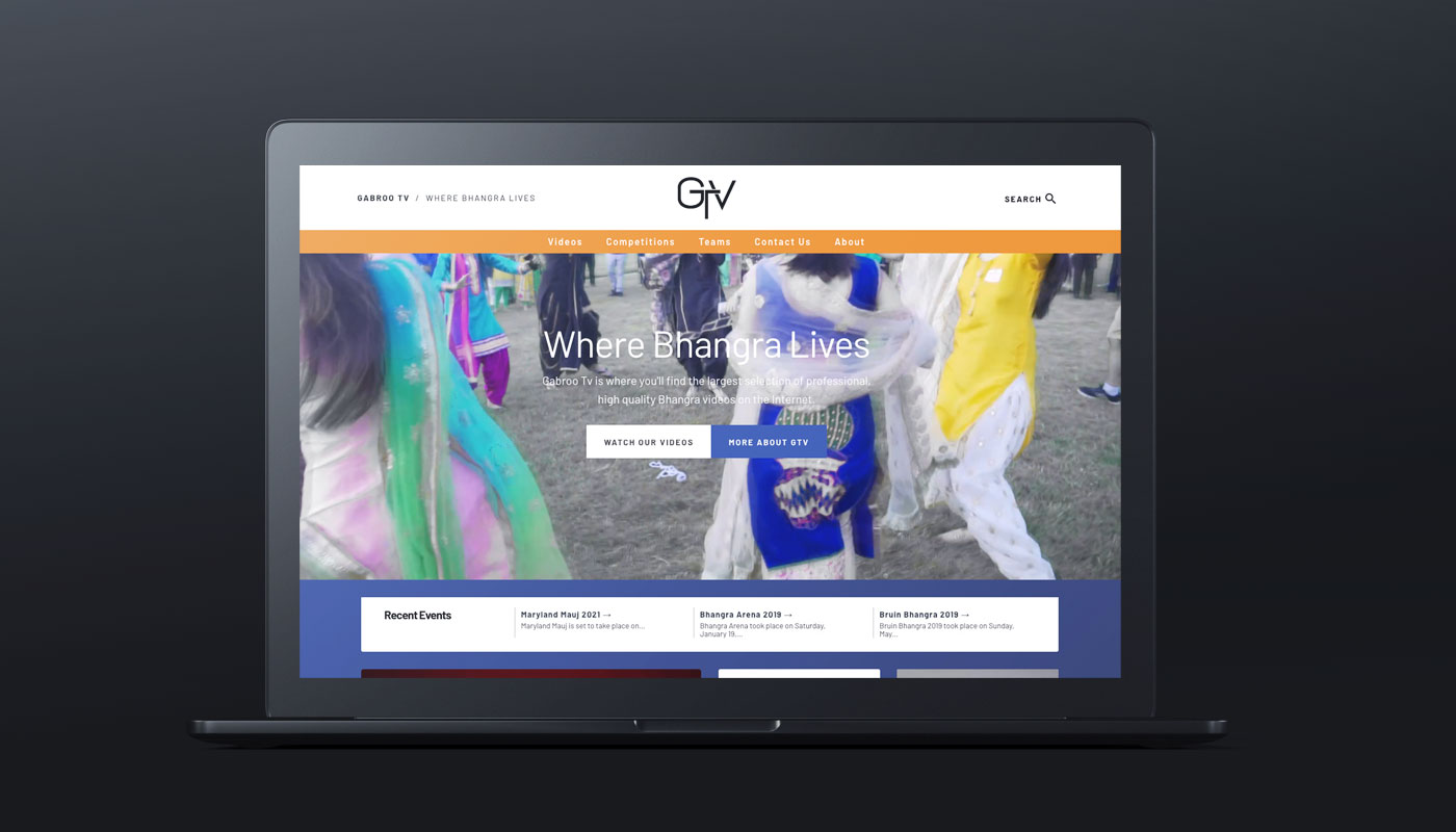 Gabroo Tv Website Design