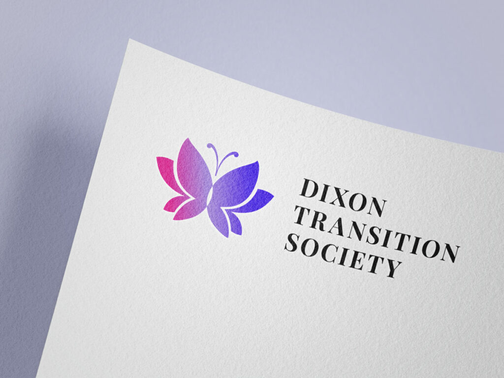 Dixon Transition Society logo on paper